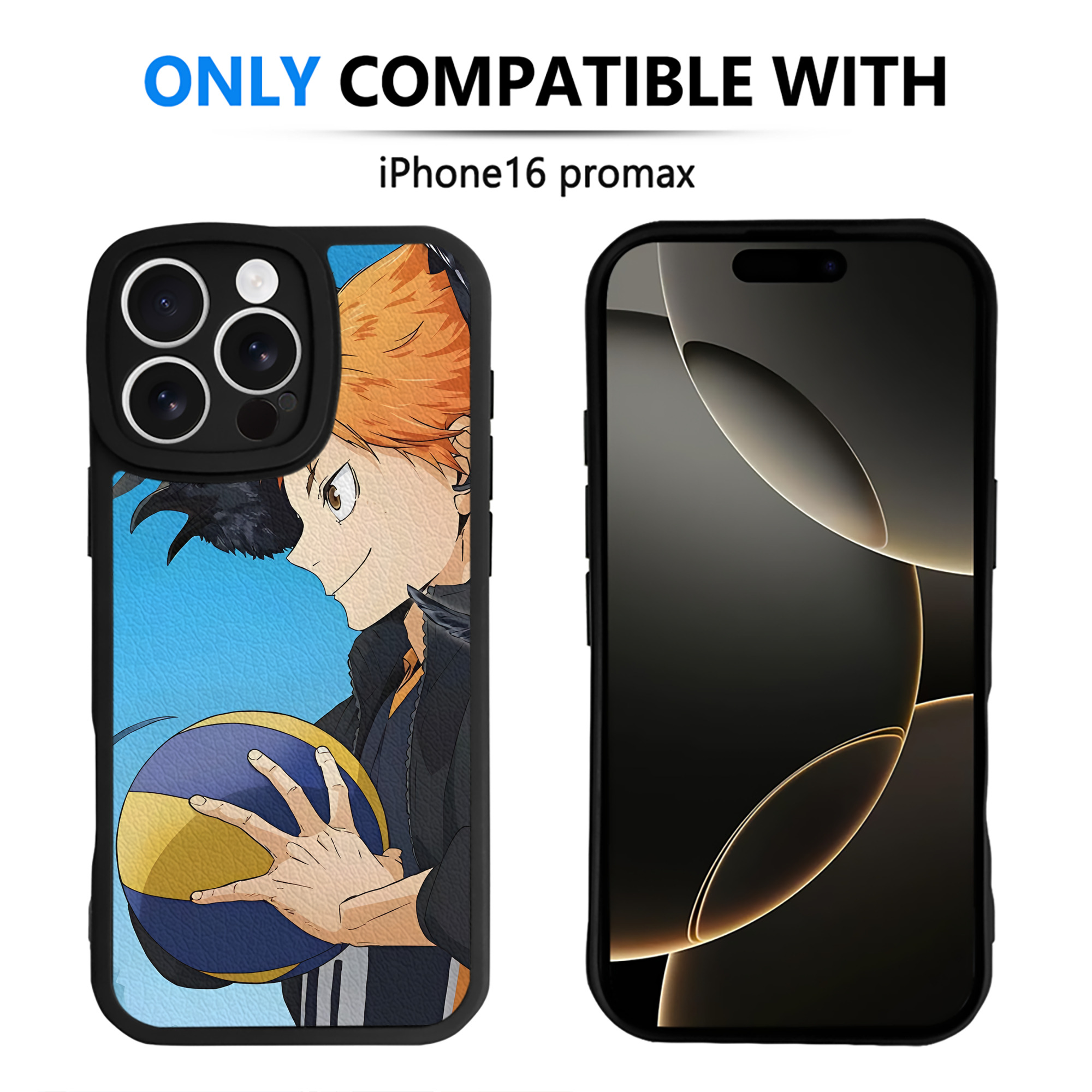 （画像用） ハイキュー!! Haikyu!! 【iPhone 16シリーズ対応】シリコンスマホケース（レザー調） 材質：シリコン